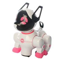 Інтерактивний іграшковий собака 8201A з музичними ефектами Рожевий