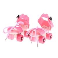 Квадрові ролики Profi MS 0053 4 колеса, розсувні розмір 27-30 рожевий