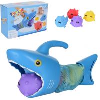 Іграшка для купання 630K акула-пастка 31см, м'ячі-рибки