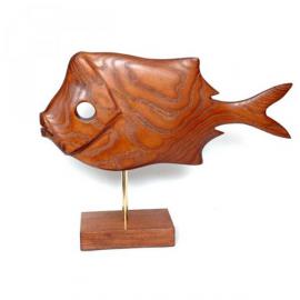 Скульптура Рыба №6 коричневая