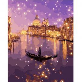 Картина по номерам. Brushme Ночное мерцание Венеции GX24917