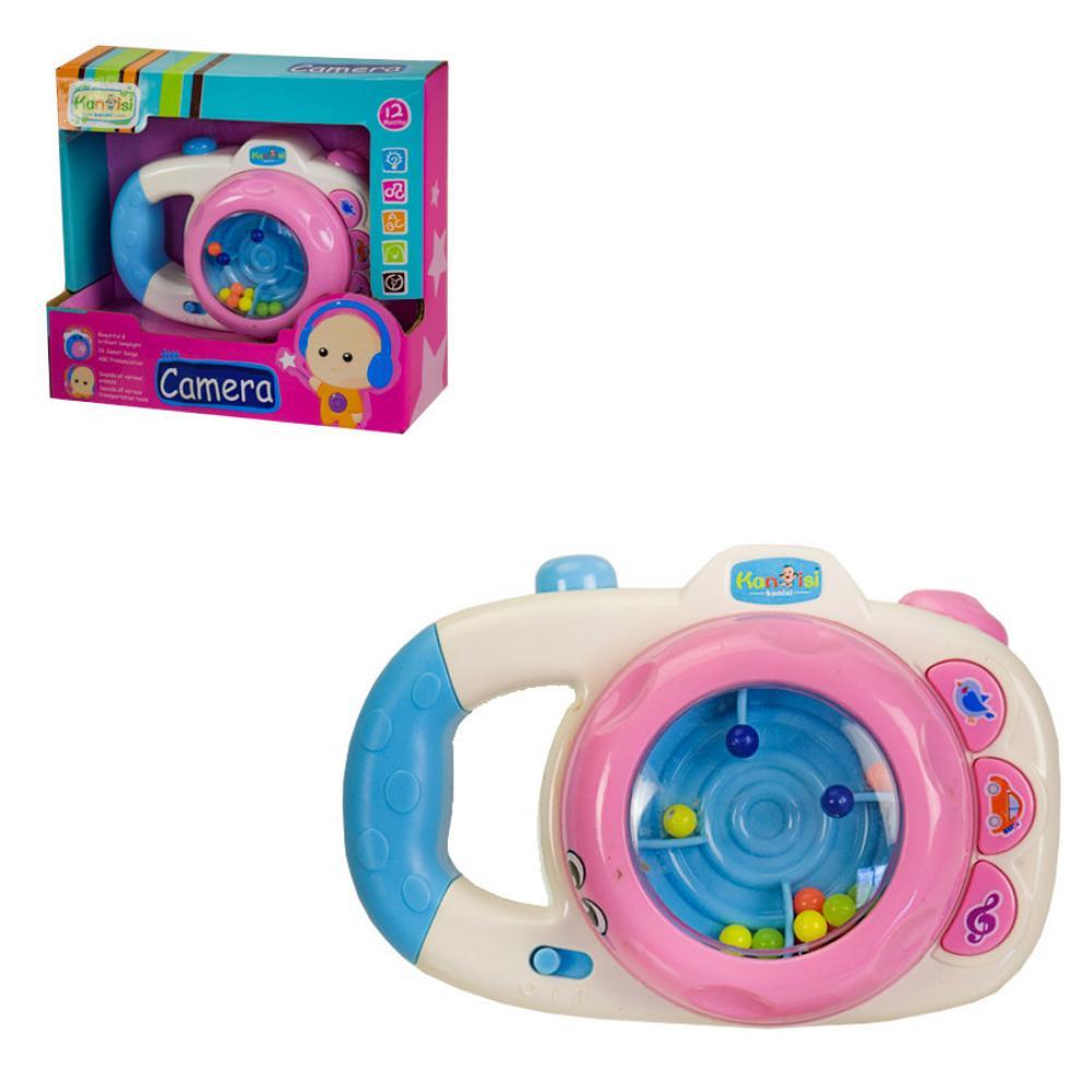 Погремушка для малышей SF235358-68 фотоапарат со звуковыми эффектами Розовый