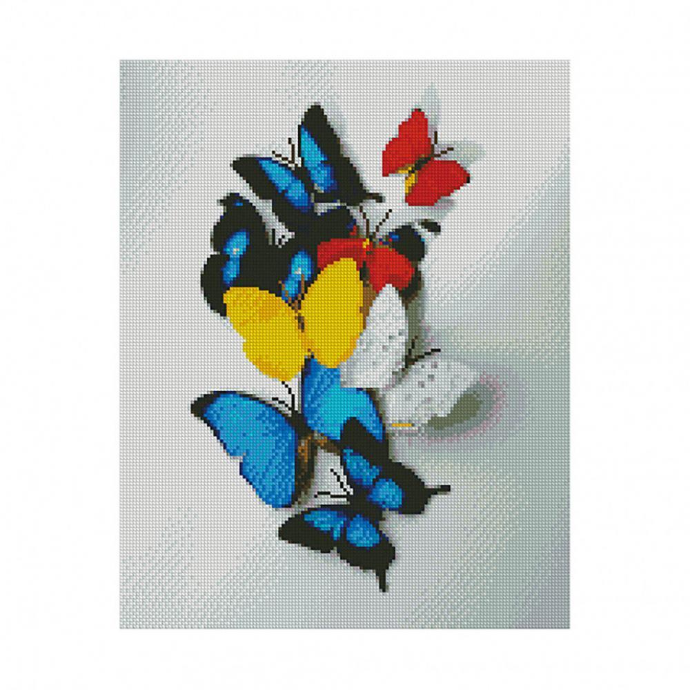 Алмазная мозаика. Strateg FA40639 Яркие бабочки 40х50 см