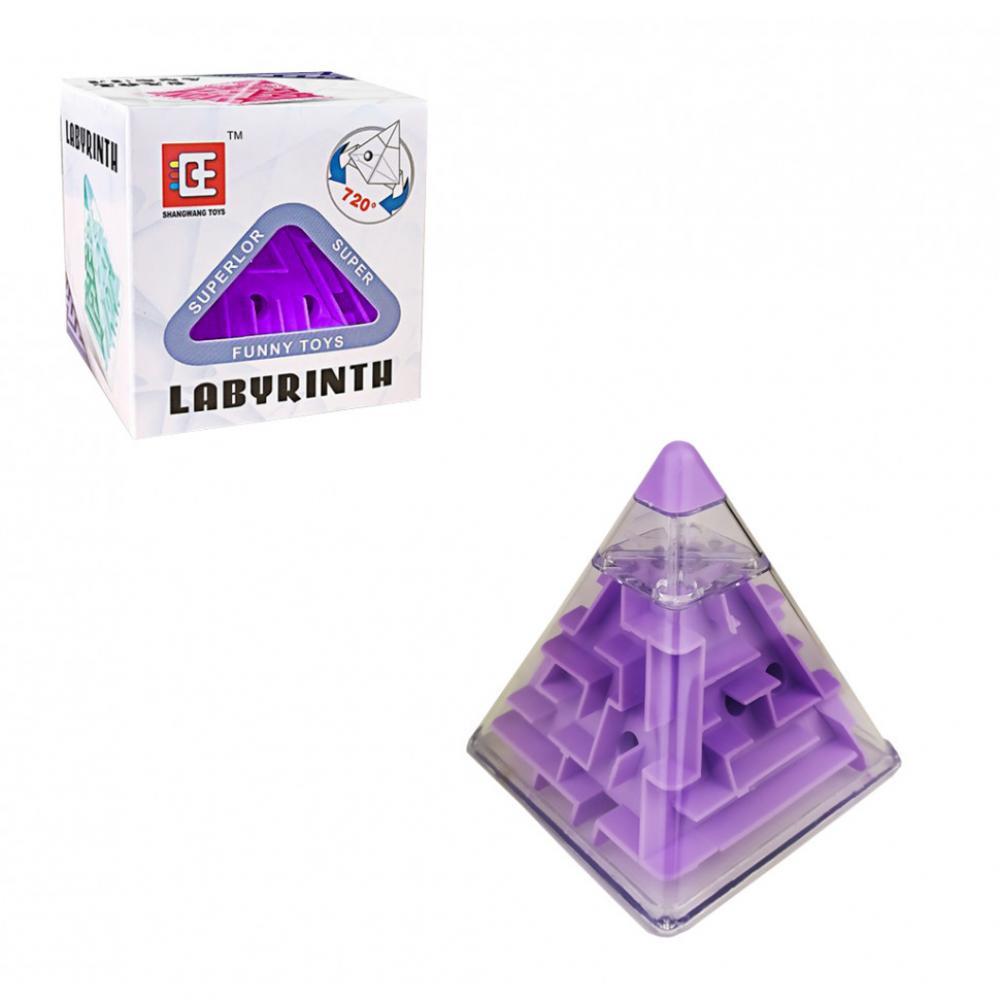 Головоломка Пирамидка лабиринт F-3 пластиковая Фиолетовый