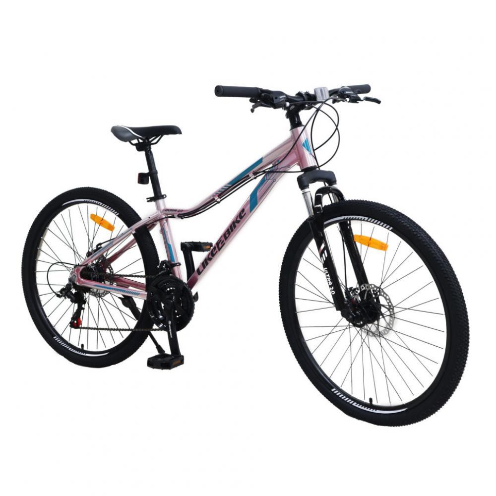 Велосипед взрослый 2-х колёсный 26 A212605 LIKE2BIKE Ultra 2.0, розово-пурпурный