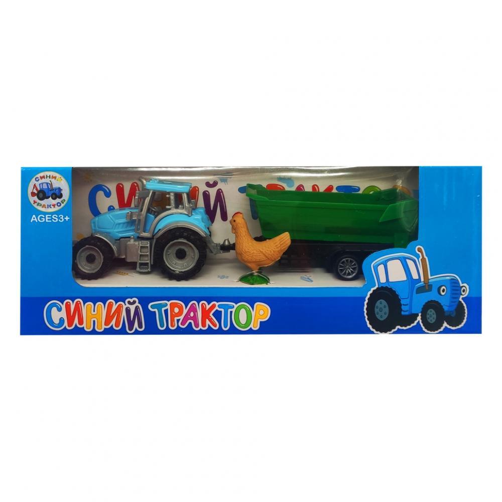 Детский трактор Синий Трактор EN1001 с прицепом EN1001-1