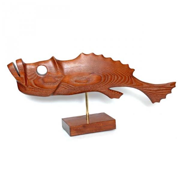 Скульптура Рыба №4 коричневая