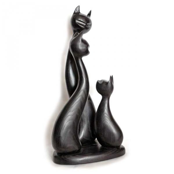 Скульптура Кіт, кішка, кошеня чорні
