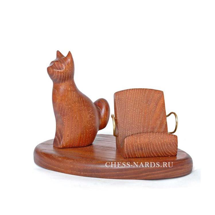 Подставка под мобильный телефон со скульптурой Кот сидящий