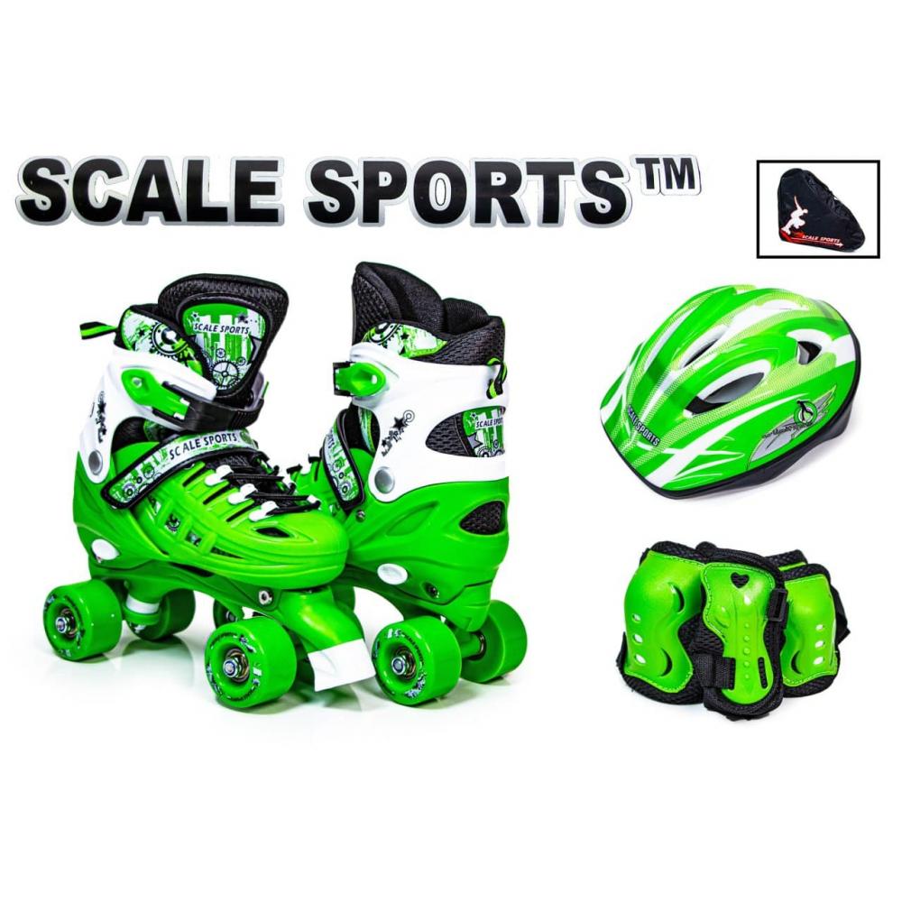 Комплект квадов Scale Sport Green, размер 34-37