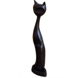 Скульптура Кот черный