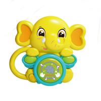 Дитяче інтерактивне брязкальце 855-58-59-60-61A з музикою та світлом Слон Жовтий