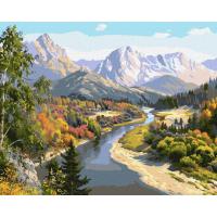 Картина по номерам Осень в горах Идейка KHO2848 40х50 см