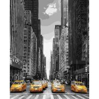Картина за номерами. Brushme Таксі Нью-Йорка GX9386, 40х50 см