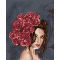 Картина за номерами. Brushme Леді в трояндах GX37456