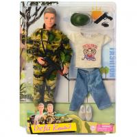 Кукла Кен в военной форме DEFA 8412 на шарнирах Белый