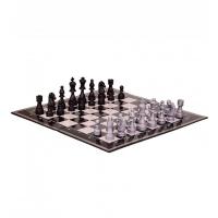 Настольная игра Шахматы 99300/99301 картонная доска - 36*36 см Черная доска 