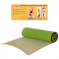 Йогамат. килимок для йоги MS 0613-1 матеріал TPE 0613-1-GRG
