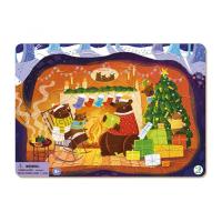 Детские пазлы с рамкой Рождественская сказка медвежат DoDo 300265