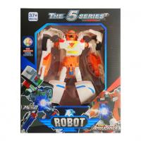 Дитячий робот-трансформер BW339 ТОБОТ пластиковий Оранжево-білий