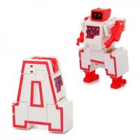 Игрушечный трансформер D622-H090 робот+буква Ремонтник красный
