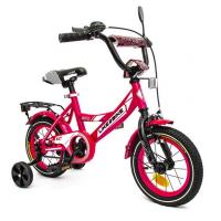 Велосипед дитячий 2-х колісний 12'' 211205 Like2bike Sky, рожевий, рама сталь, зі дзвінком