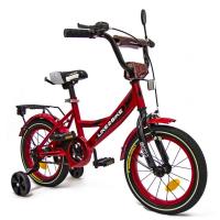 Велосипед дитячий 2-х колісний 14'' 211415 RL7T Like2bike Sky, бордовий, рама сталь, зі дзвінком