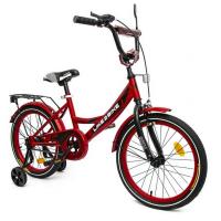 Велосипед дитячий 2-х колісний 18'' 211801 RL7T Like2bike Sky, бордовий, рама сталь, зі дзвінком