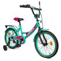 Велосипед дитячий 2-х колісний 18'' 211803 RL7T Like2bike Sky, бірюзовий, рама сталь, зі дзвінком
