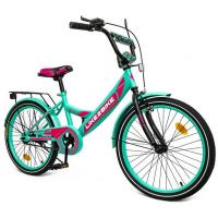 Велосипед дитячий 2-х колісний 20'' 212003 RL7T Like2bike Sky, бірюзовий, рама сталь, зі дзвінком