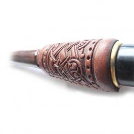 Трубка для куріння Гусар зі шкірою фігурний Орел на кулі