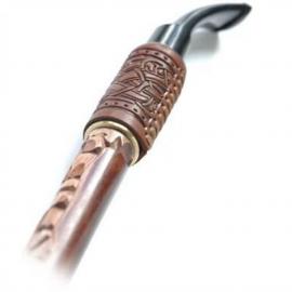 Трубка для куріння Гусар зі шкірою фігурний Якір метал