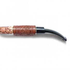 Трубка для куріння Гусар з шкірою фігурний Саламандра