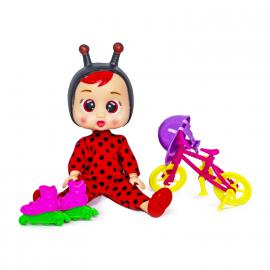 Лялька Cry Babies K2023AB з коляскою, з велосипедом