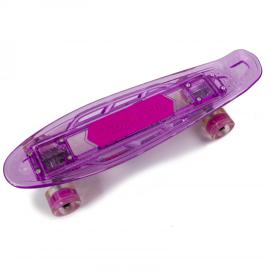 Penny Fish Skateboard Original Violet. Музична і світиться дека!