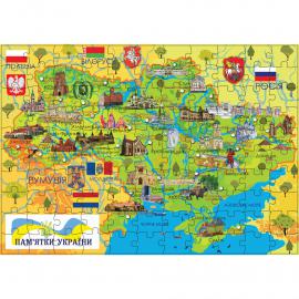 Пазл Карта України 110 елементів КП-001 KP-001