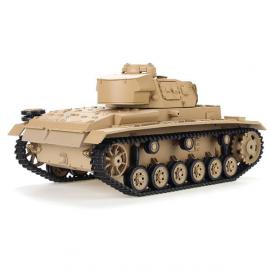 Танк HENG LONG Tauch Panzer III Ausf.H р / у аккум 3849-1, 1:16, дим, звук, вращ.башня, пневм.орудіе