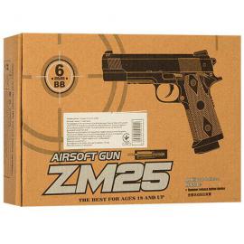 Пістолет металевий ZM25 пульки
