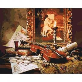 Картина по номерам Волшебная музыка скрипки KHO2509