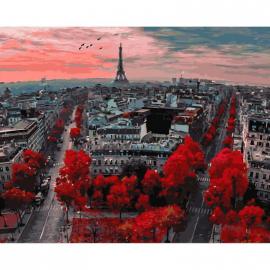 Картина за номерами. Brushme Червоні фарби Парижа GX4887