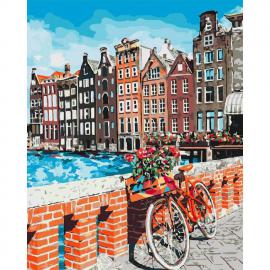 Картина по номерам. Каникулы в Амстердаме 40*50см. KHO3554