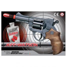 Іграшковий пістолет з кульками Edison Giocattoli Jeff Watson 19см 6-зарядний 459/21