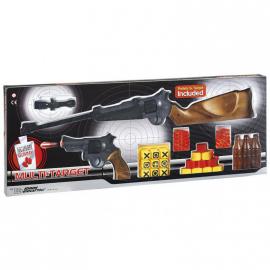 Іграшкові рушницю і пістолет Edison Giocattoli Multitarget набір з мішенями і кульками 629/22