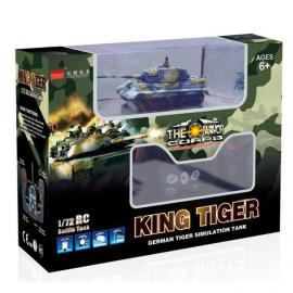 Танк мікро р / у 1:72 King Tiger зі звуком фіолетовий, 35MHz