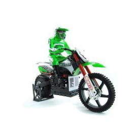 Радиоуправляемая модель Мотоцикл 1:4 Himoto Burstout MX400 Brushed зеленый