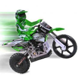 Радіокерована модель Мотоцикл 1: 4 Himoto Burstout MX400 Brushed зелений