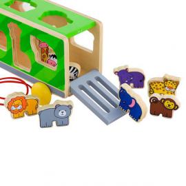 Іграшка-сортер Viga Toys Вантажівка з тваринами 50344
