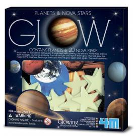 Ігровий набір 4M Сяючі наклейки Планети і 20 зірок 00-05635