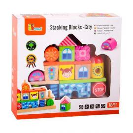 Набір кубиків Viga Toys Місто 50043