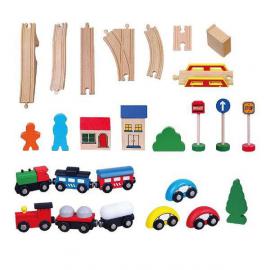 Іграшка Viga Toys Залізниця, 49 деталей 56304